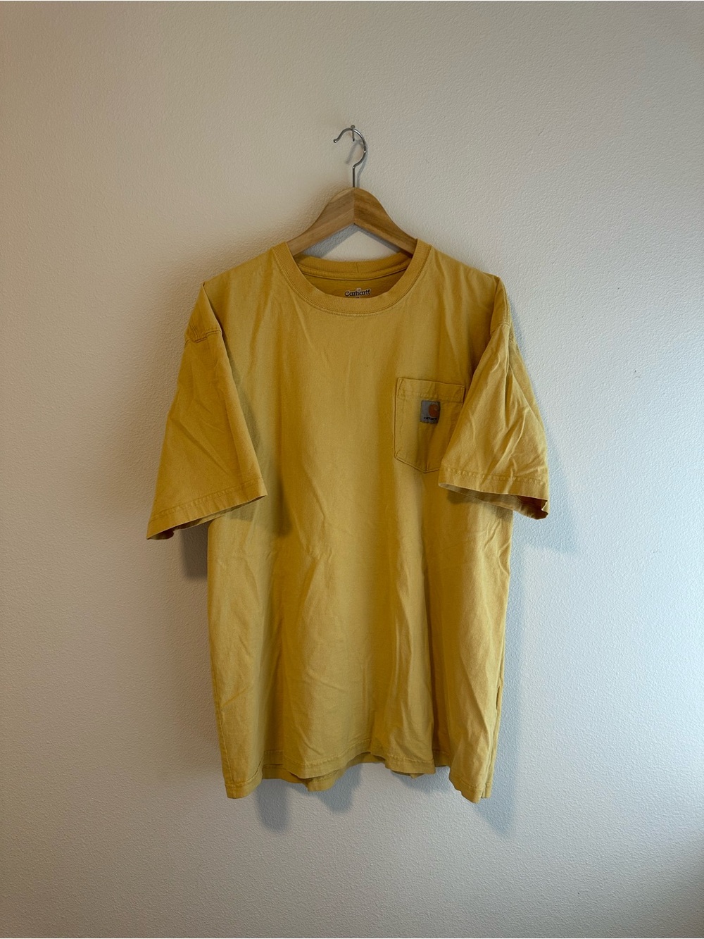 CARHARTT Butter Yellow Men’s T-Shirt XL